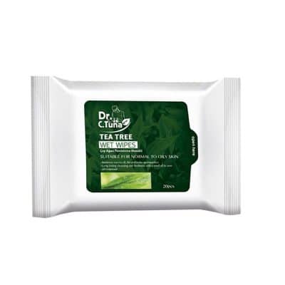 دستمال مرطوب تی تری دکتر سی تونا Dr.C.Tuna بسته 20 عددی