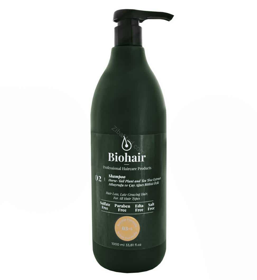 biohair-meshki-shampo شامپو عصاره گیاه دم اسبی و درخت چای بیوهیر