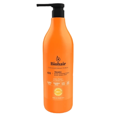 شامپو مغذی عصاره قارچ گانودرما بیو هیر