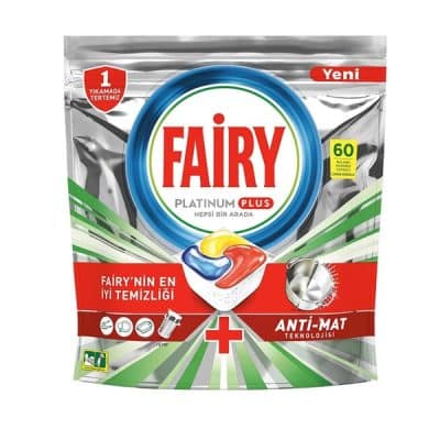 قرص ظرفشویی فیری پلاتینوم پلاس 60 عددی