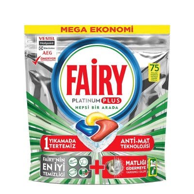 قرص ظرفشویی فیری پلاتینوم پلاس 75 عددی