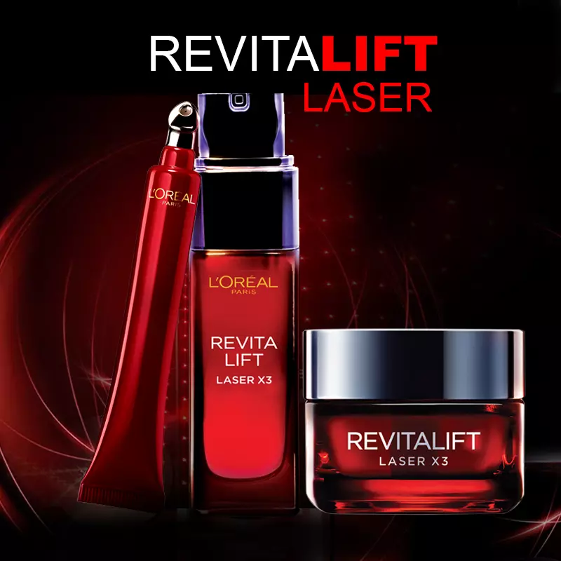 سرم ضد چروک دور چشم لورال Loreal Revitalift Laser X3