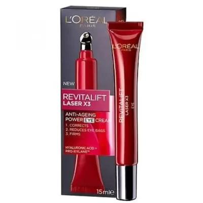 سرم ضد چروک دور چشم لورال Loreal Revitalift Laser X3