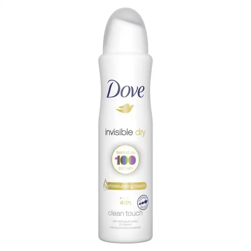 dove-invisible-dry-anti-white-marks-anti-perspirant-deoderant اسپری دئودورانت زنانه داو Dove مدل Invisible dry