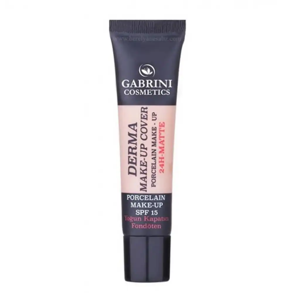 Gabrini-Derma-Make-Up-Cover-102 کرم پودر گابرینی Gabrini سری Derma SPF15 شماره 104