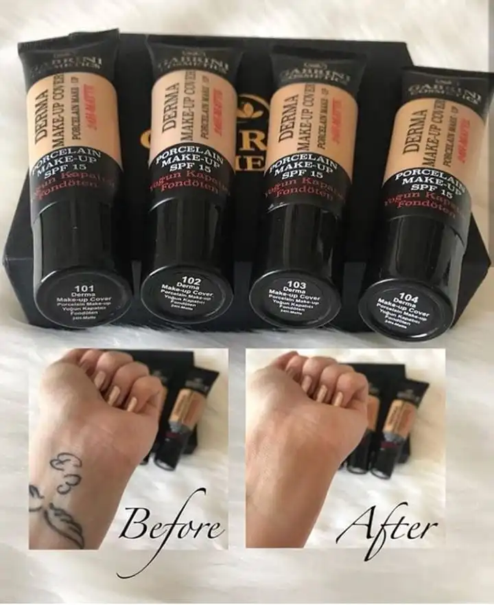 کرم پودر گابرینی Gabrini سری Derma SPF15 شماره 103