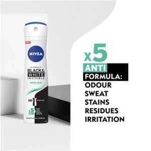 اسپری نیوا مدل Black White Invisible Fresh