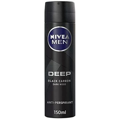 اسپری ضد تعریق نیوا Nivea مردانه مدل Deep Black Carbon حجم 150 میل
