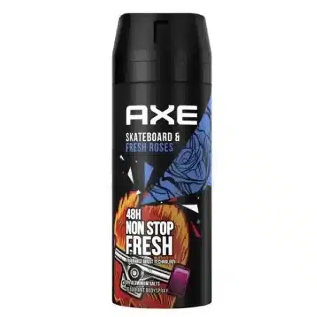 اسپری آکس مدل SkateBoard And Fresh Roses