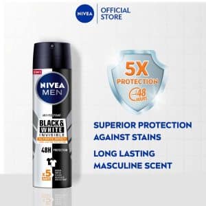 اسپری نیوا مدل Black And White Invisible Ultimate Impact