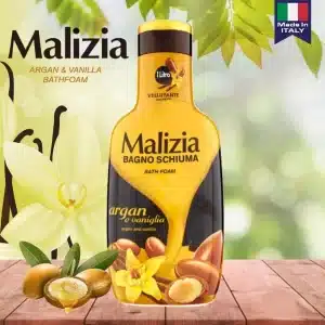 Malizia Bango Schiuma شامپو بدن مالزیا حاوی روغن آرگان و عصاره وانیل