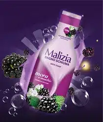 شامپو بدن مالزیا Malizia حاوی عصاره تمشک و شکوفه حجم 1000 میل