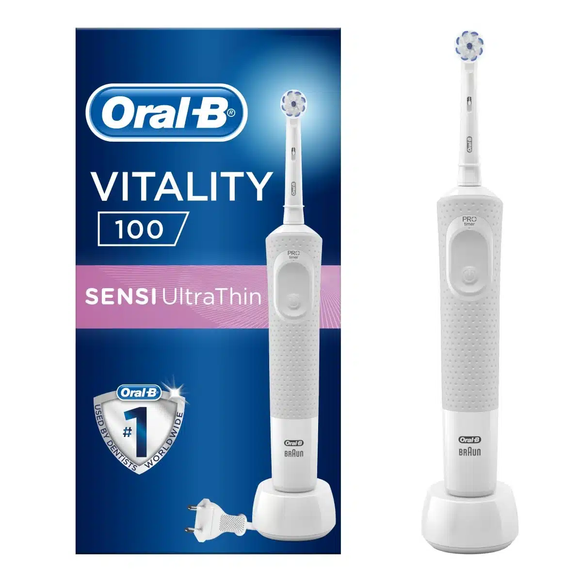 Oral-b vitality 100 sensi مسواک برقی اورال بی ویتالیتی حساس Sensi UltraThin
