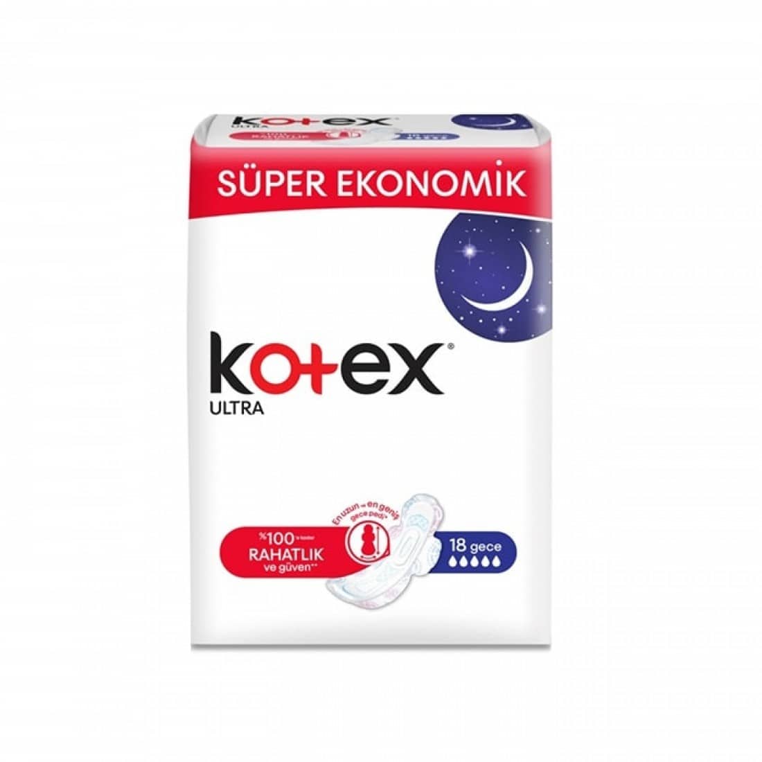 kotex night ultra pads نوار بهداشتی کوتکس شب مدل Ultra