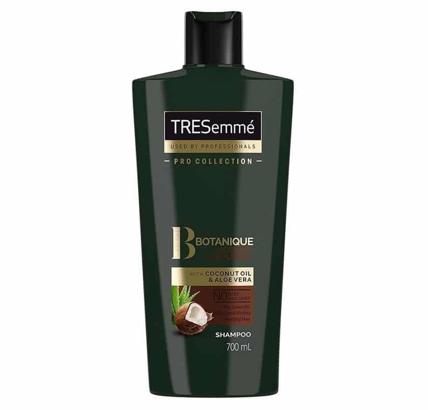 Tresemme-botanique-with-coconut-oil-aloevera-shampoo-masokala-com شامپو ترزمه TRESEMME حاوی شیر نارگیل حجم 700 میل