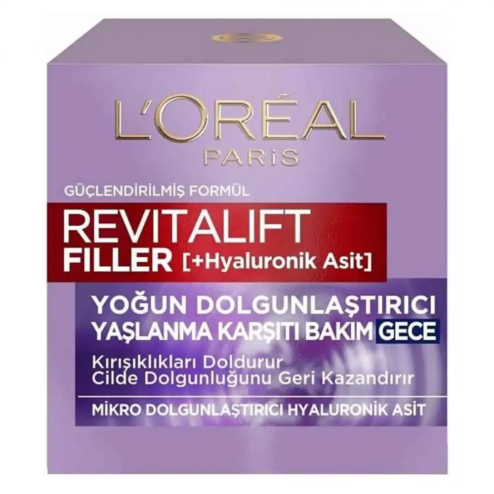 Loreal-Paris-Revitalift-Filler-Night-Cream کرم شب ضد چروک لورال Loreal مدل Revitalift Filler