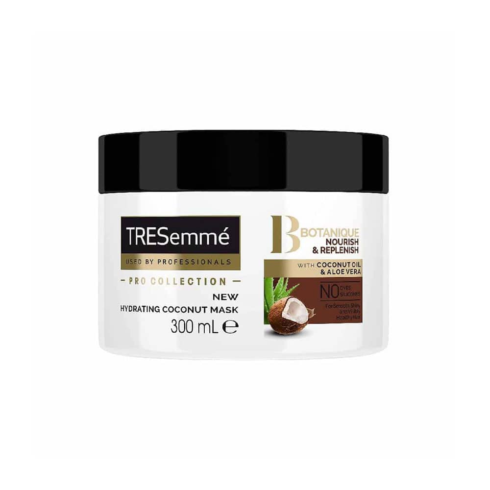 Tresemme-Botanique-Hydrating-Coconut-Mask ماسک مو ترزمه TRESEMME حاوی روغن نارگیل حجم 300 میل