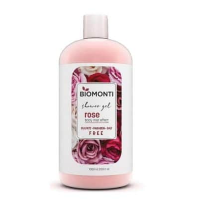 شامپو بدن بیومونتی Biomonti مدل Rose Oil حجم 1000 میل