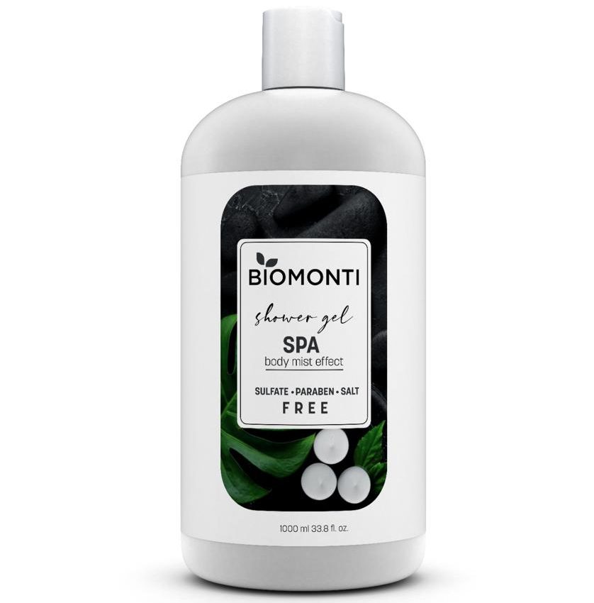 biomonti-spa-shower-gel-1000-ml-maso-kala شامپو بدن بدون پارابن بیومونتی Biomonti مدل SPA حجم 1000 میل