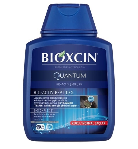 bioxcin-quantum-kuru-normal-saclar-icin-sac-dokulmesi-sampuani بیوکسین کوانتوم موهای خشک و نرمال