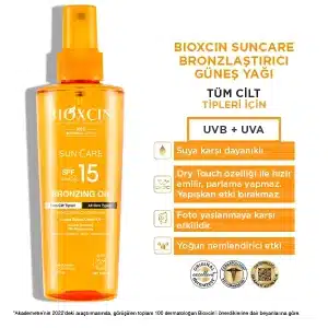 روغن ضد آفتاب و برنزه کننده پوست بیوکسین BIOXCIN مناسب انواع پوست ها
