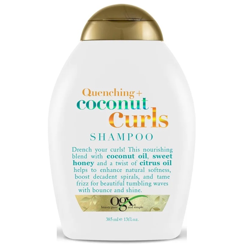 ogx-curl-shampoo شامپو او جی ایکس OGX بدون سولفات موهای فر مدل Coconut Curls