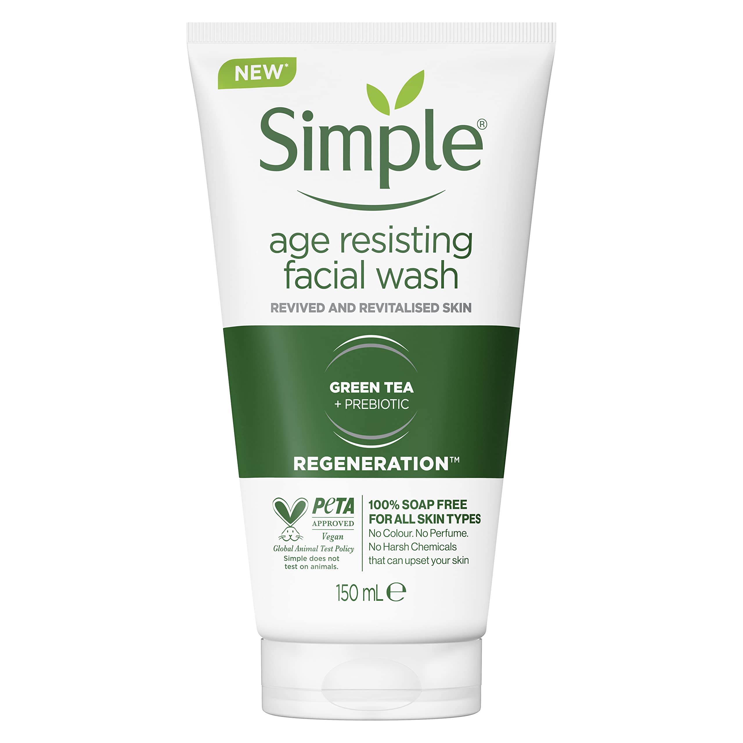 simple-regeneration-age-resisting-facial-wash-maso-kala.com ژل شستشوی صورت ضد پیری سیمپل Simple مدل Regeneration