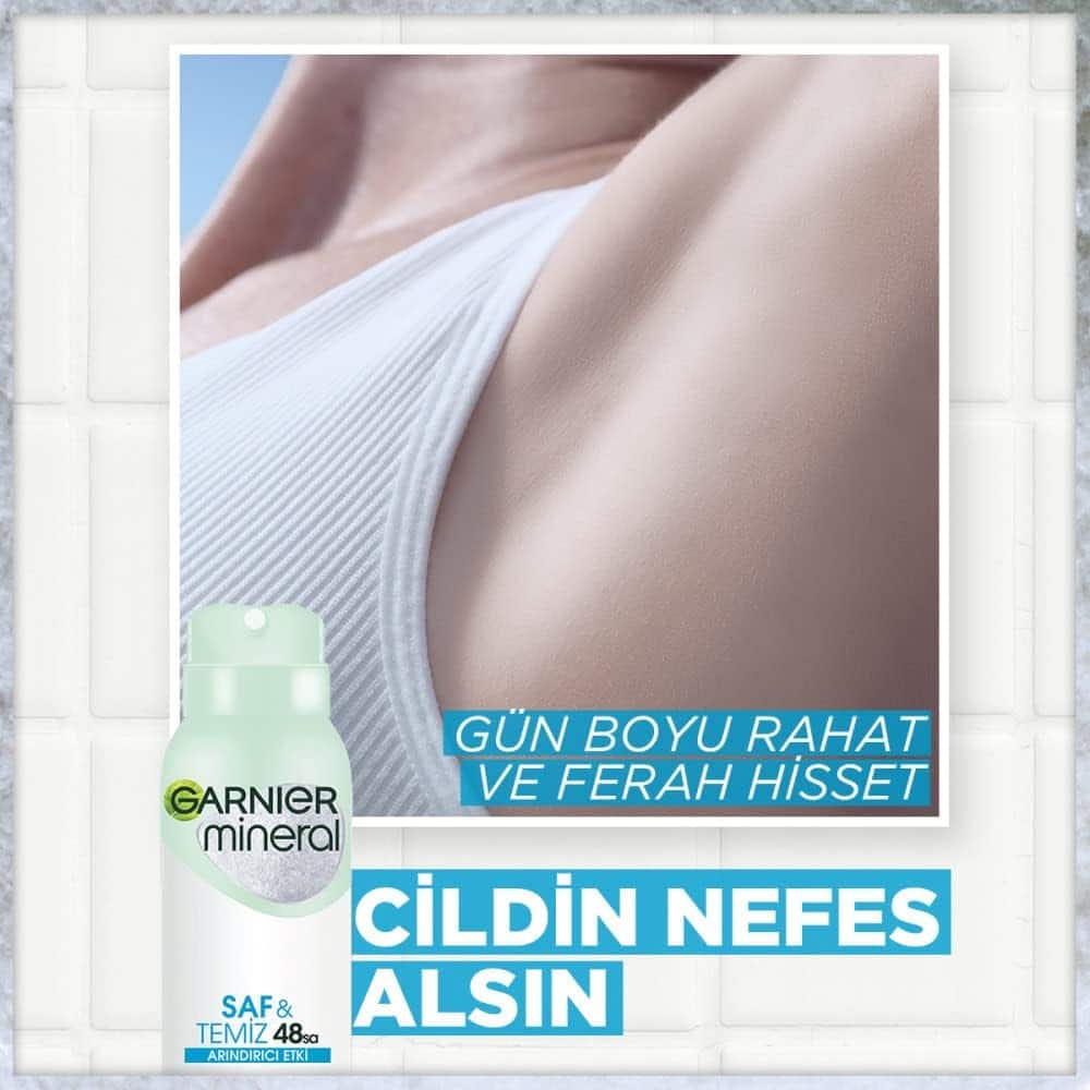 اسپری ضد تعریق گارنیر Garnier مدل Saf And Temiz زنانه حجم 150