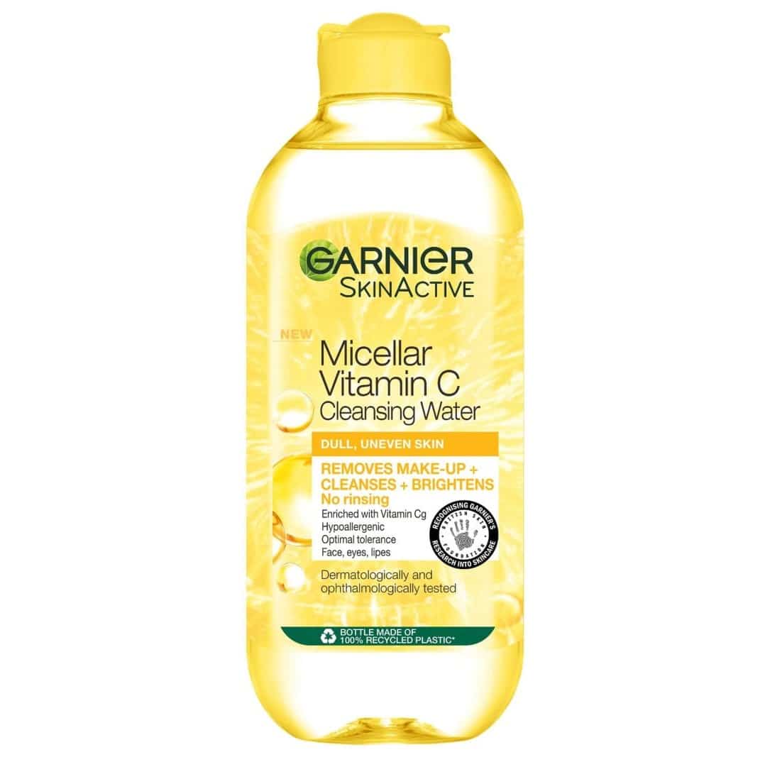 Garnier-Micellar-Brightening-Cleanser-Water-With-Vitamin-C میسلار واتر ویتامین سی گارنیر
