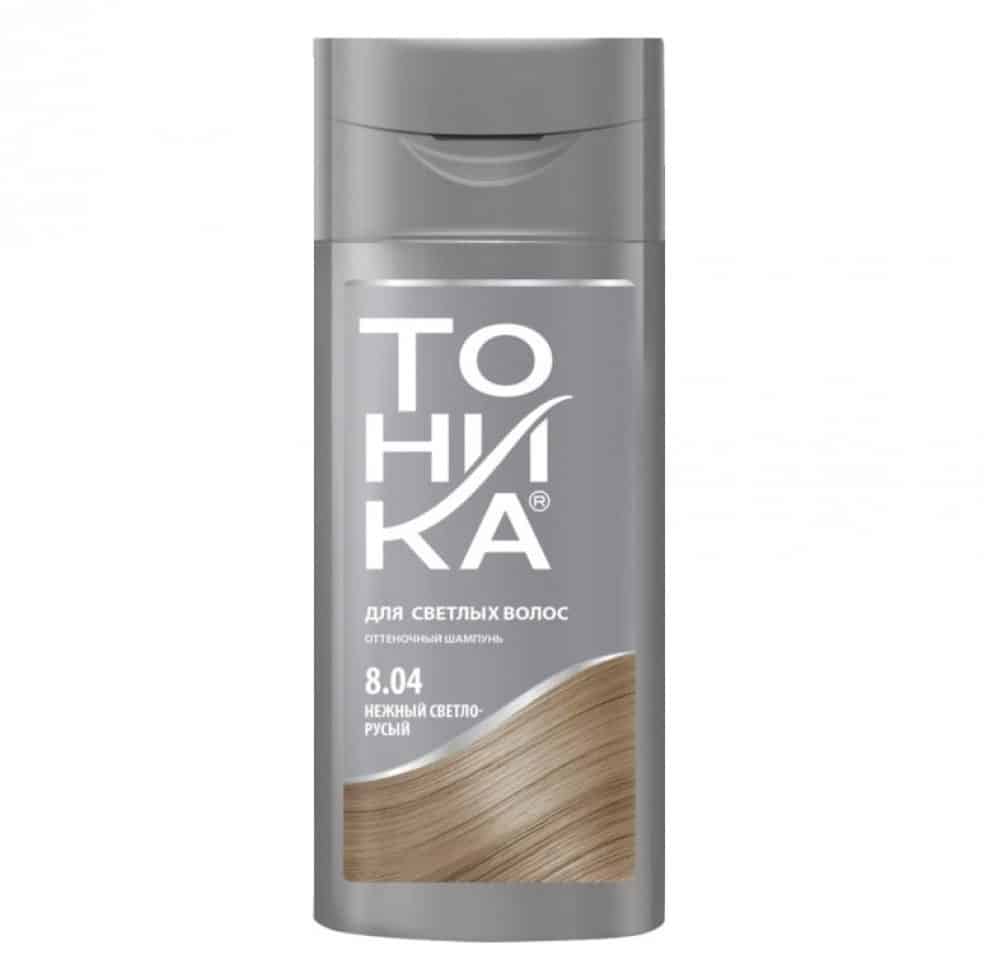Tohnika Hair color shampoo 8.04 شامپو رنگ تونیکا شماره 8.04 لایت بلوند