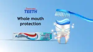 خمیر دندان آکوافرش AQUAFRESH سه کاره حجم 75 میل