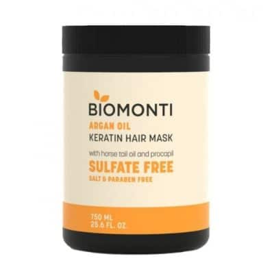 ماسک مو بیومونتی Biomonti مدل Argan Oil حجم 750 میل