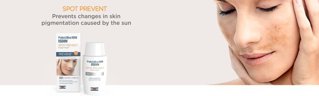 بنر ضد آفتاب ایزدین Isdin Spot prevent