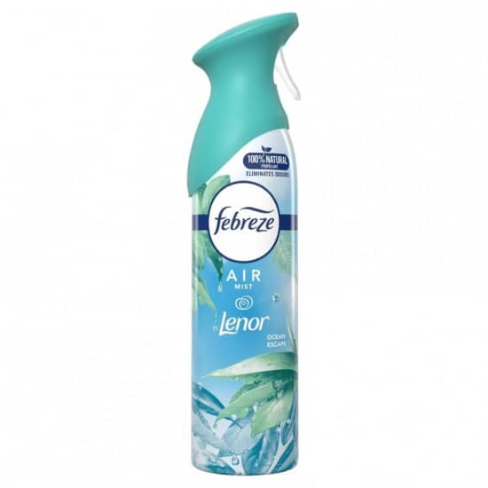 febreze-air-mist-air-freshener-ocean-escape-scent-300-ml-masokala-com اسپری خوشبو کننده هوا فبرز Febreze مدل Lenor Ocean Scape حجم 300 میل