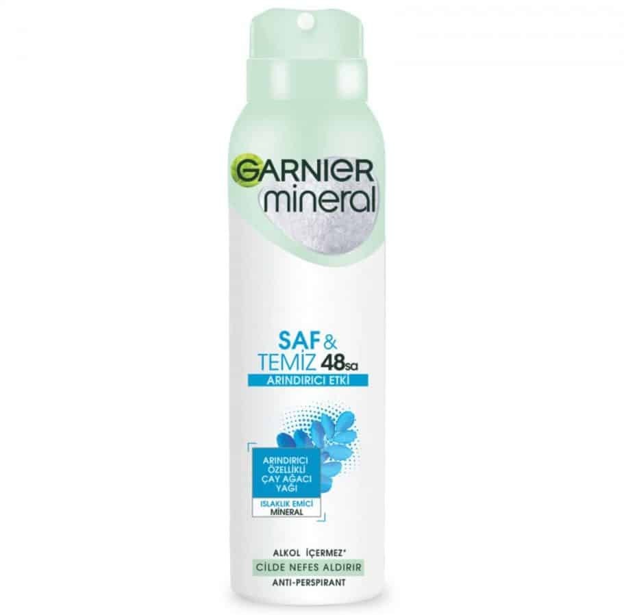 garnier-saf-and-temiz-spray-for-women-150-ml-maso-kala اسپری ضد تعریق گارنیر Garnier مدل Saf And Temiz زنانه حجم 150