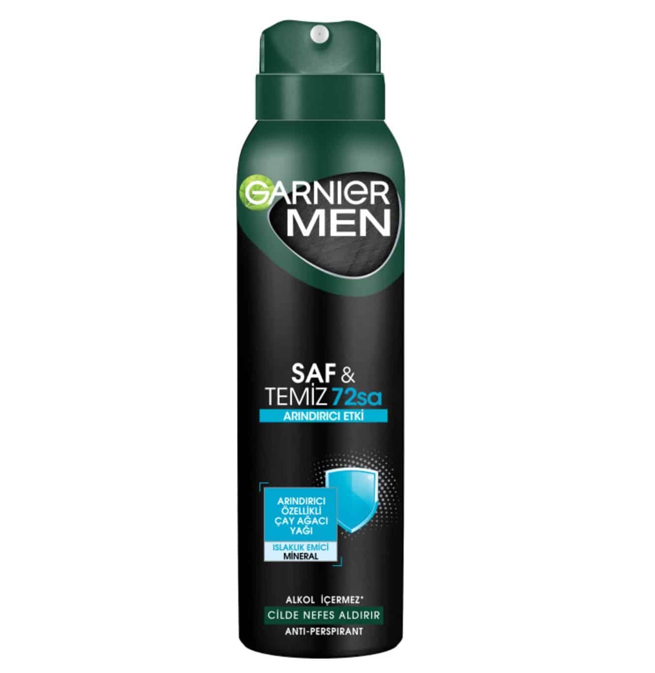 garnier-saf-ve-temiz-spray اسپری ضد تعریق گارنیر Garnier مدل Saf and Temiz مردانه حجم 150