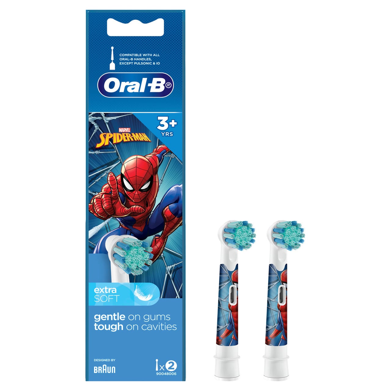 oral-b-toothbrush-refill-head-spider-man-2 یدک بچگانه مسواک برقی اورال بی