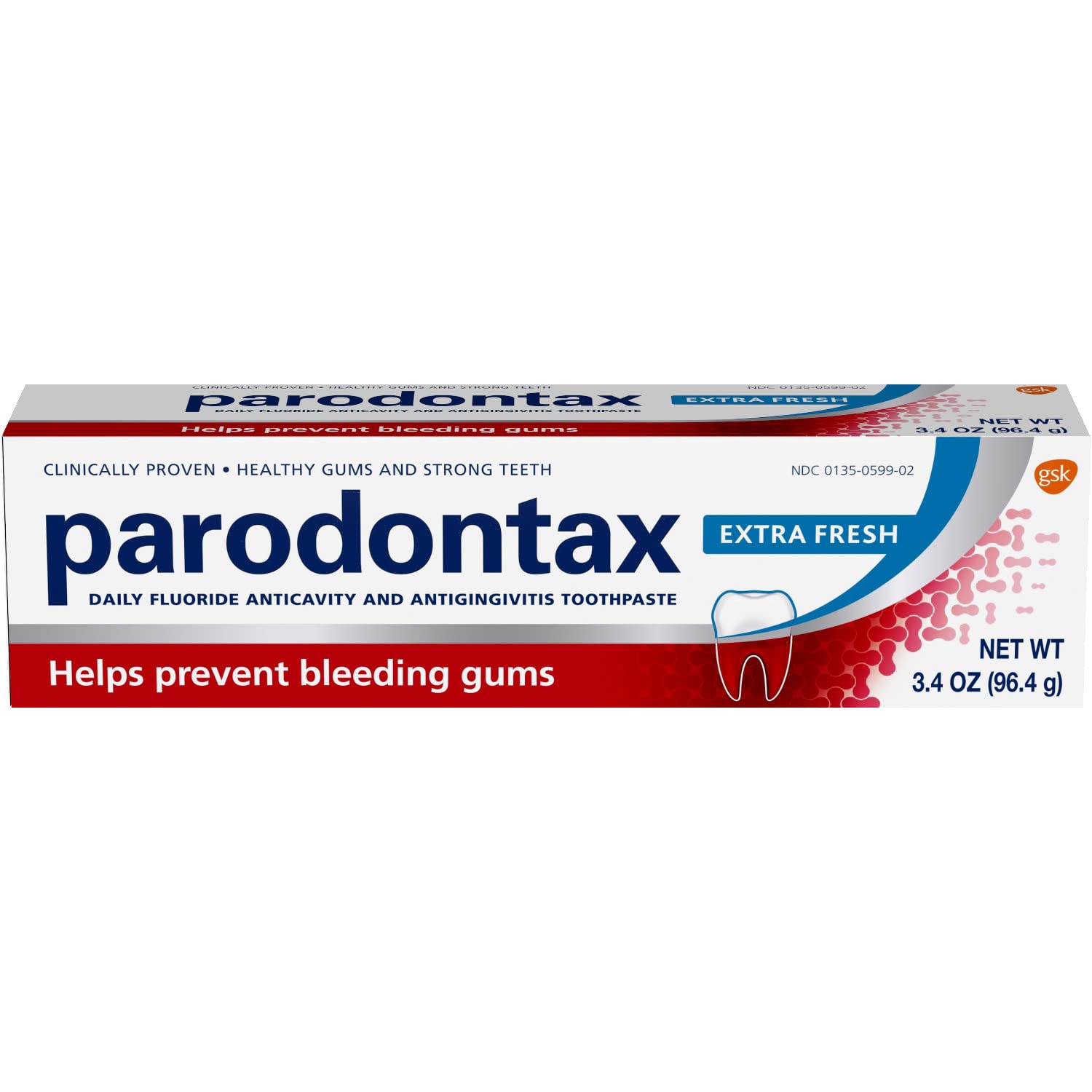 Parodontax-Extra-Fresh-Toothpaste-masokala-com خمیر دندان پارودونتکس PARODONTAX مدل Extra Fresh حجم 75 میل
