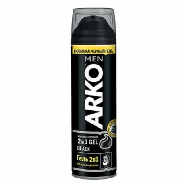 arko-men-shaving-and-cleaning-black-shaving-gel-masokala.com ژل اصلاح آرکو من Arko Men زغالی