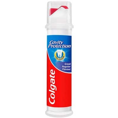 خمیر دندان کولگیت COLGATE پمپی مدل Cavity Protection حجم 100 میل