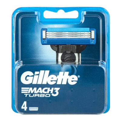 یدک ژیلت Gillette سه لبه مدل Mach 3 Turbo بسته 4 عددی