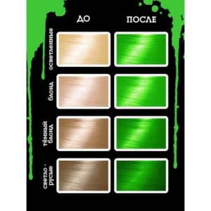 شامپو رنگ بد گرل Bad Girl رنگ سبز چمنی مدل Absinthe