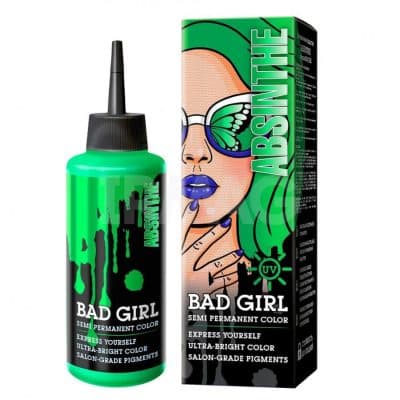 شامپو رنگ بد گرل Bad Girl رنگ سبز چمنی مدل Absinthe