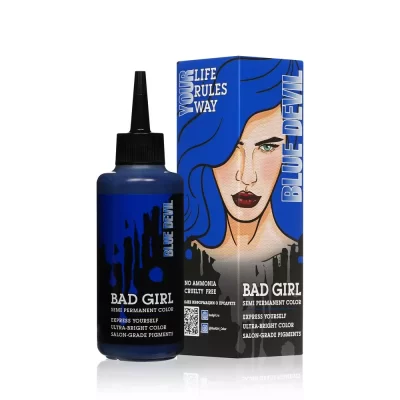 شامپو رنگ بد گرل Bad Girl رنگ آبی مدل Blue Devil