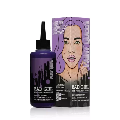 شامپو رنگ بد گرل Bad Girl رنگ بنفش پاستیلی مدل Fairy Queen