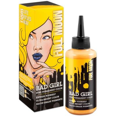 شامپو رنگ بد گرل Bad Girl رنگ خردلی مدل Full Moon
