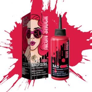 شامپو رنگ بد گرل Bad Girl رنگ تمشکی مدل Neon Shock
