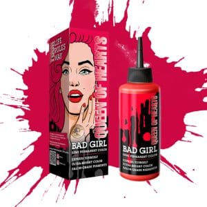 شامپو رنگ بد گرل Bad Girl رنگ آلبالویی مدل Queen Of Hearts 