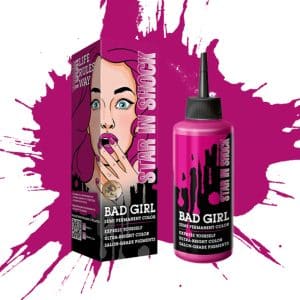 شامپو رنگ بد گرل Bad Girl رنگ تمشکی مدل Star In Shock