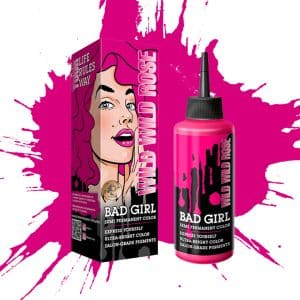 شامپو رنگ بد گرل Bad Girl رنگ صورتی باربی مدل Wild Wild Rose